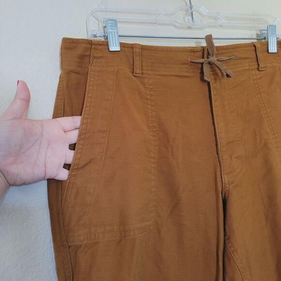 REI Co op Mens Brown Trailsmith Jogger Pants Size 36x32 Drawstring Double Knee - Picture 2 of 9
